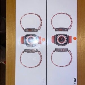 Smartwatch with Coral Band